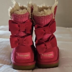 Koolaburra Fuchsia Boots with Bows